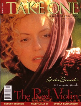 TAKE ONE (Toronto) magazine side cover Issue 22 January 1999