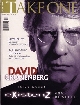 TAKE ONE (Toronto) magazine side cover Issue 23 March 1999