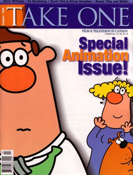 TAKE ONE (Toronto) magazine side cover Issue 24 June 1999