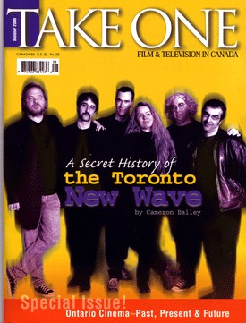 TAKE ONE (Toronto) magazine side cover Issue 28 June 2000