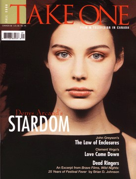 TAKE ONE (Toronto) magazine side cover Issue 29 September 2000