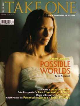 TAKE ONE (Toronto) magazine side cover Issue 30 January 2001