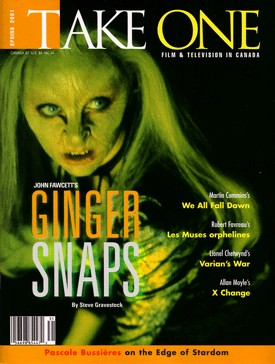 TAKE ONE (Toronto) magazine side cover Issue 31 March 2001