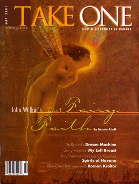 TAKE ONE (Toronto) magazine side cover Issue 32 May 2001