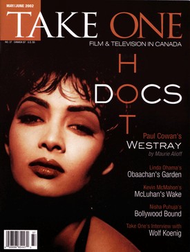 TAKE ONE (Toronto) magazine side cover Issue 37 May 2002