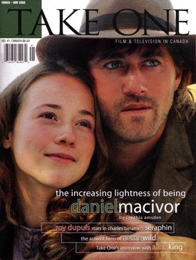 TAKE ONE (Toronto) magazine side cover Issue 41 March 2003
