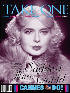 TAKE ONE (Toronto) magazine side cover Issue 43 September 2003