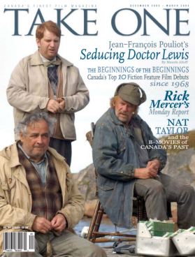 TAKE ONE (Toronto) magazine side cover Issue 44 December 2003