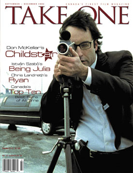TAKE ONE (Toronto) magazine side cover Issue 47 September 2004