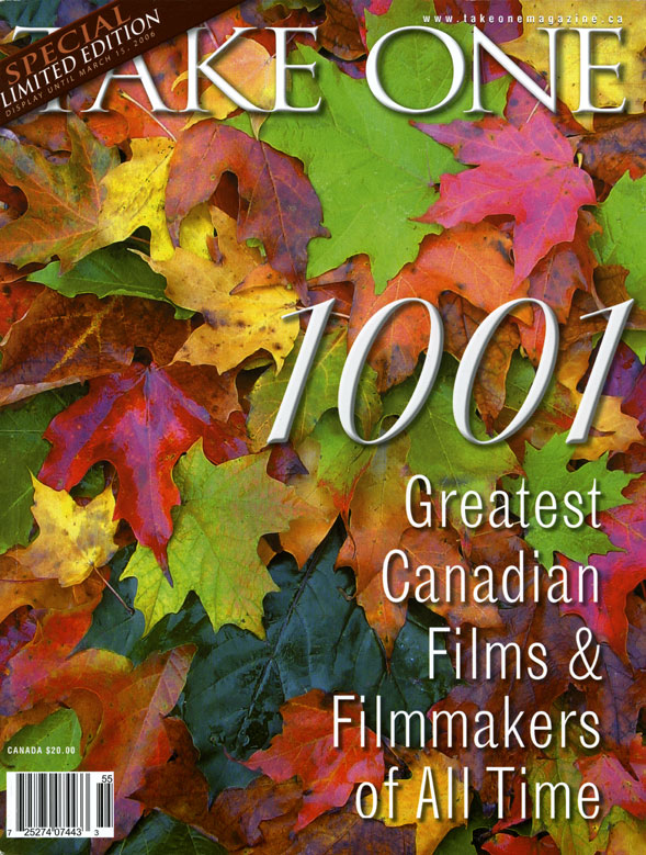 TAKE ONE (Toronto) magazine side cover Issue 53 March 2006