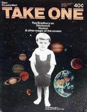 TAKE ONE (Montreal) magazine side cover Issue 35  Vol 3 # 11 September 1973