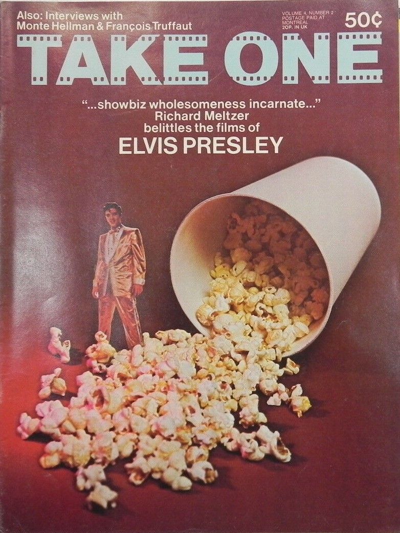 TAKE ONE (Montreal) magazine side cover Issue 38  Vol 4 # 2 March 1974