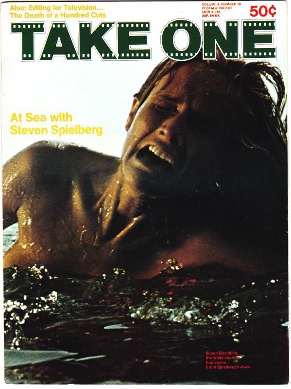 TAKE ONE (Montreal) magazine side cover Issue 46  Vol 4 # 10 June 1975