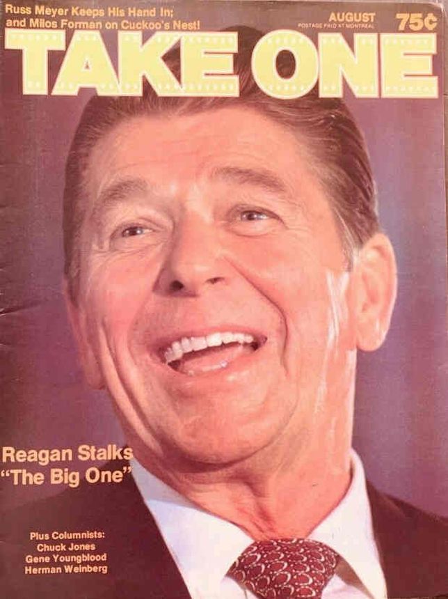 TAKE ONE (Montreal) magazine side cover Issue 51  Vol 5 # 3 August 1976