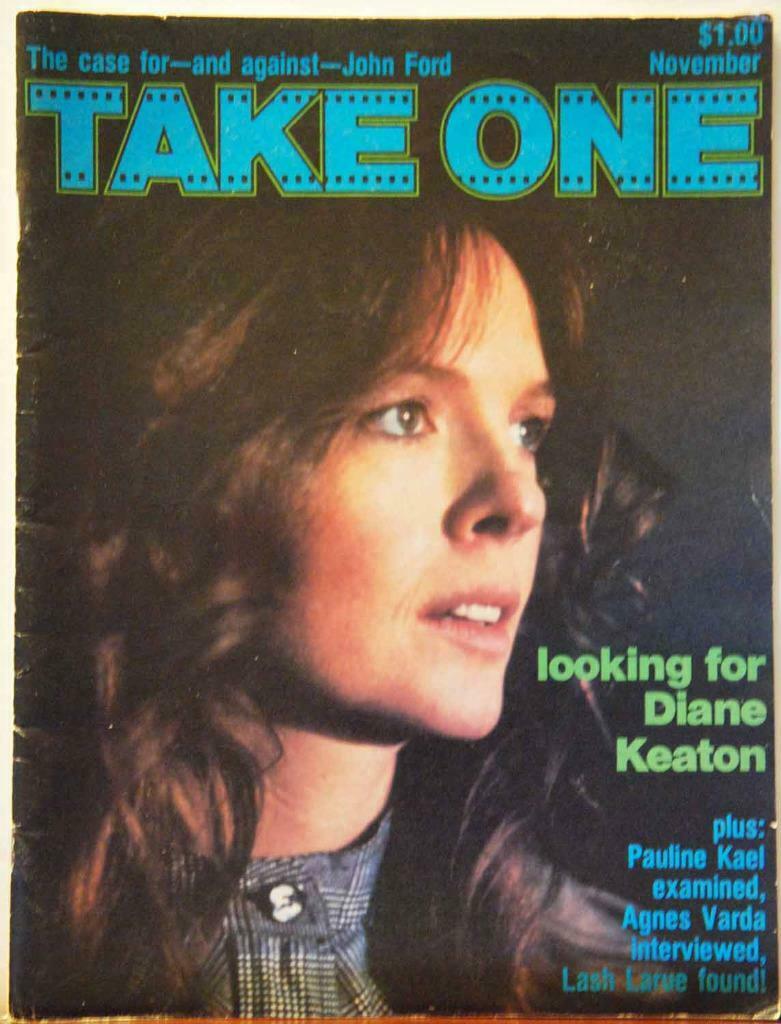 TAKE ONE (Montreal) magazine side cover Issue 60  Vol 5 # 12 November 1977