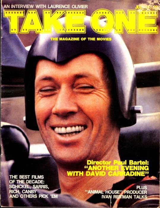 TAKE ONE (Montreal) magazine side cover Issue 68  Vol 6 # 8 July 1978