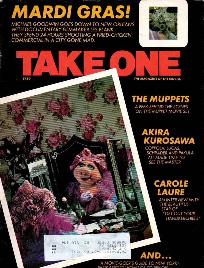 TAKE ONE (Montreal) magazine side cover Issue 76  Vol 7 # 4 March 1979