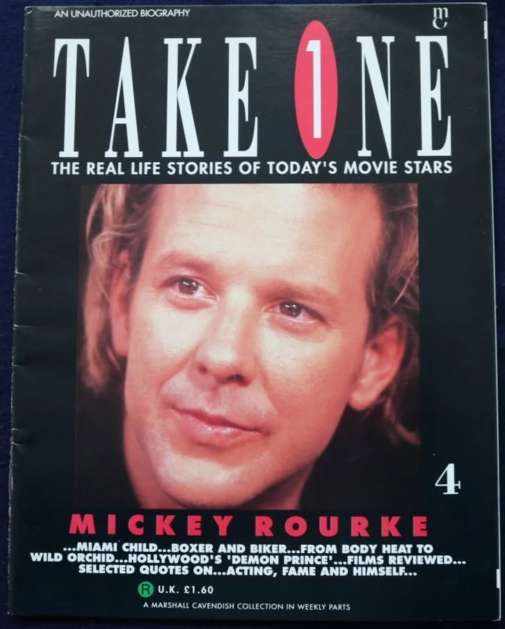 TAKE ONE (MARSHALL CAVENDISH) magazine side cover Issue 4   1990