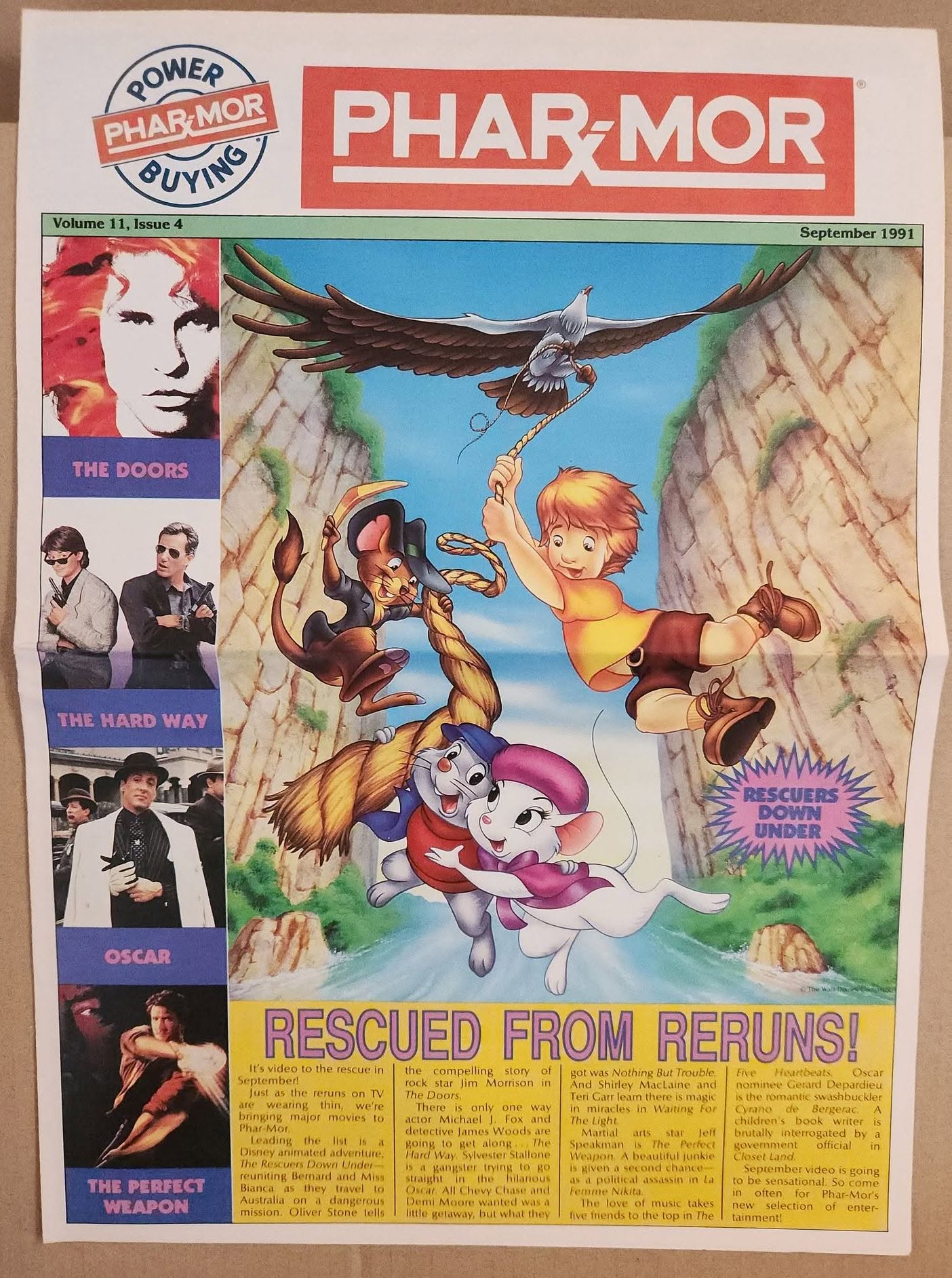TAKE ONE (USA) magazine side cover  Vol 11 No  4  September 1991