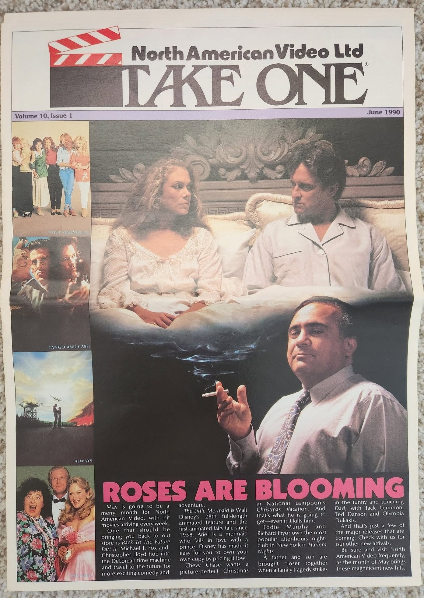 TAKE ONE (USA) magazine side cover  June 1990