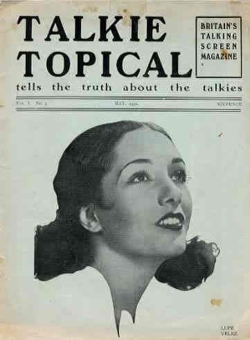 TALKIE TOPICAL magazine side cover Issue 4 Vol 1 # 4 - May 1931
