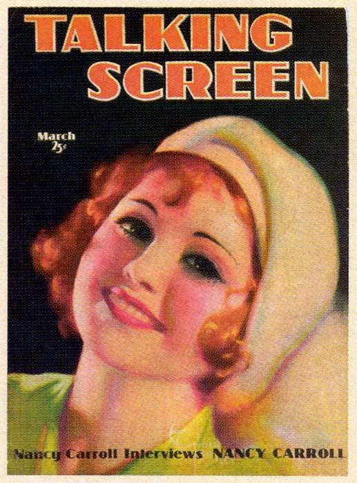 TALKING SCREEN magazine side cover March 1930
