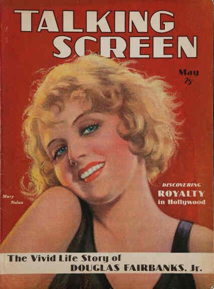 TALKING SCREEN magazine side cover May 1930
