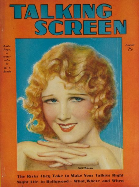 TALKING SCREEN magazine side cover August 1930