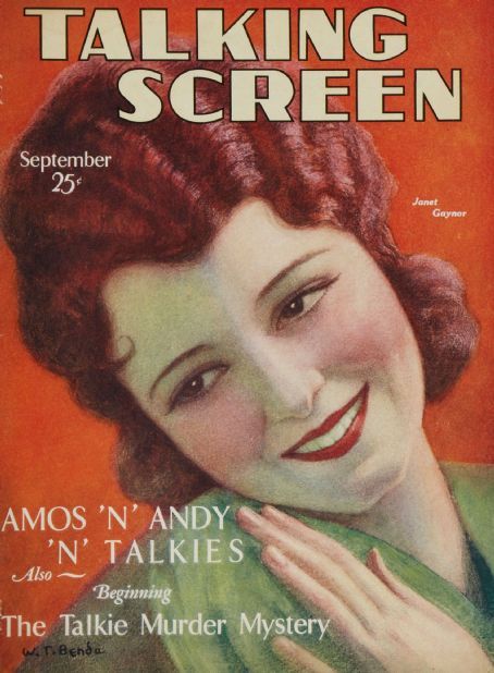 TALKING SCREEN magazine side cover September 1930