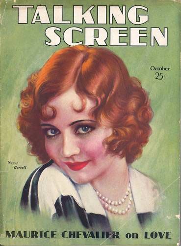 TALKING SCREEN magazine side cover October 1930