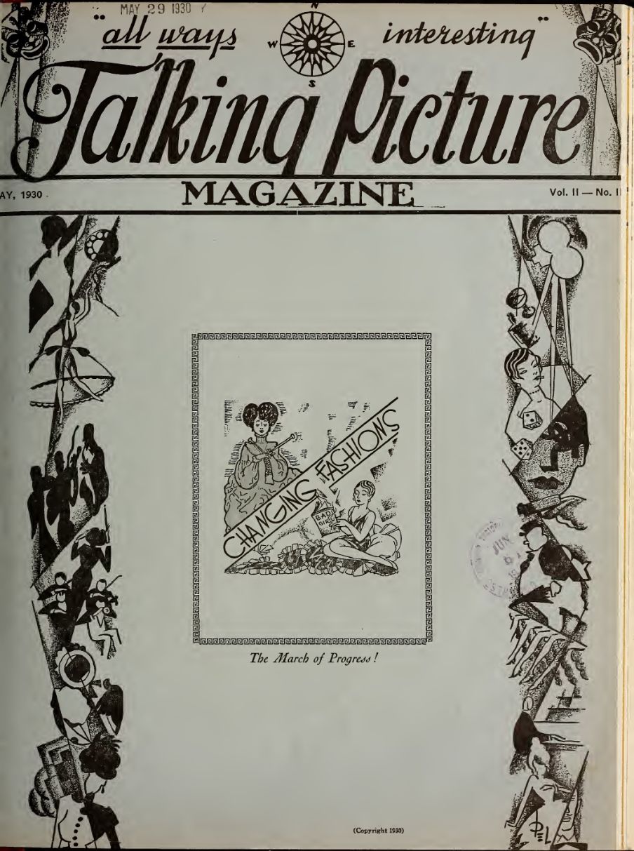 TALKING PICTURE MAGAZINE magazine side cover  Vol 2 No  3  May 1930