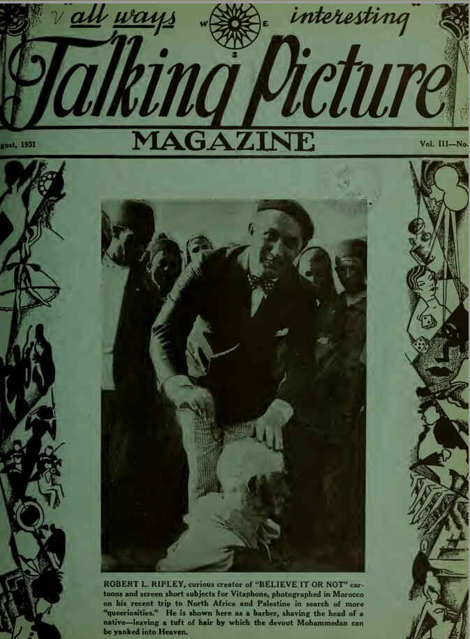 TALKING PICTURE MAGAZINE magazine side cover August 1931