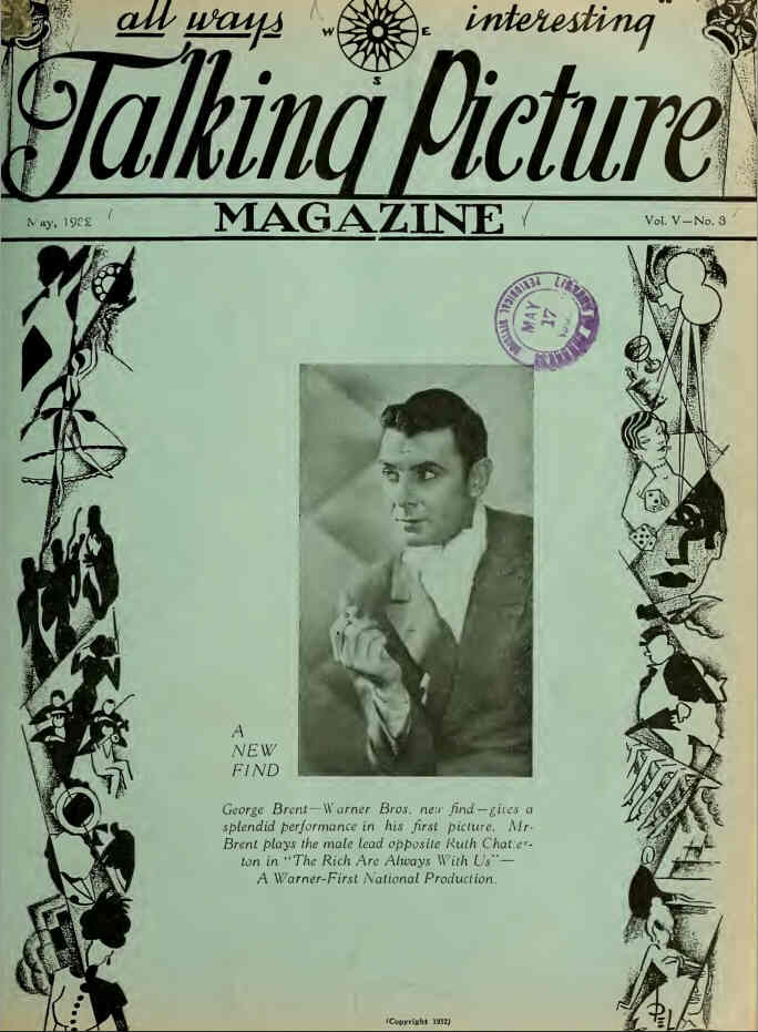 TALKING PICTURE MAGAZINE magazine side cover May 1932