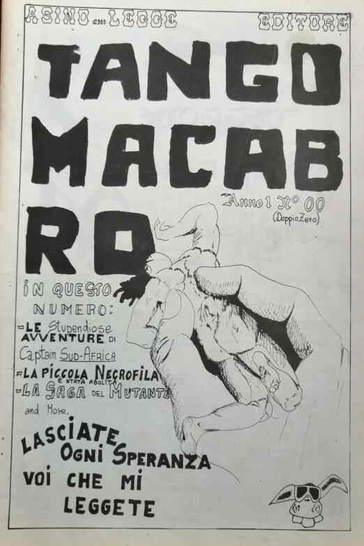 TANGO MACABRO magazine side cover Issue 00  1979