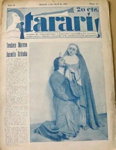 TARARI magazine side cover Issue 21 2 April 1931