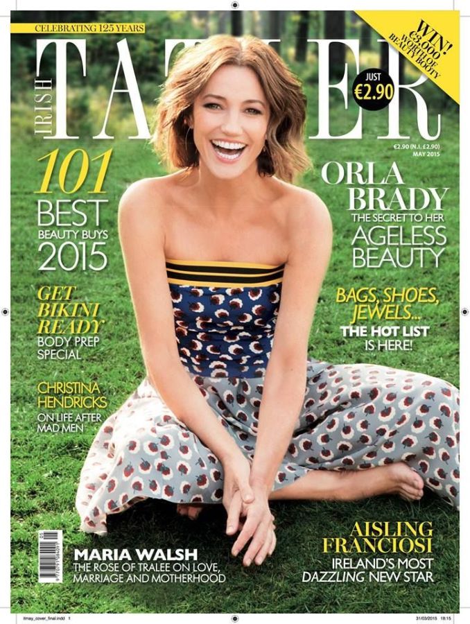 TATLER IRELAND magazine side cover  May 2015