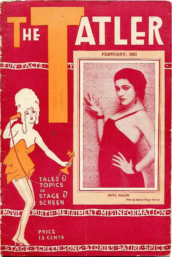 TATLER | THE magazine side cover  Vol 3 # 1 February 1921