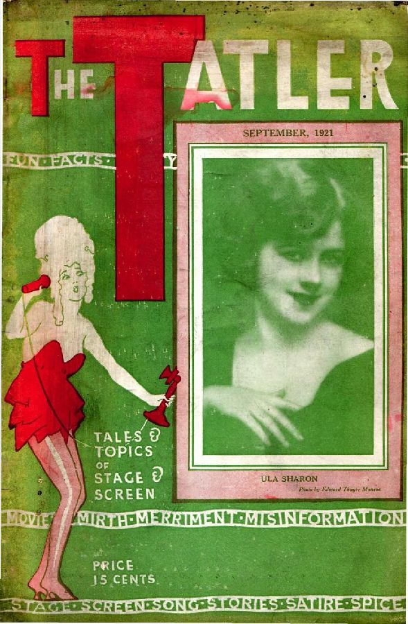 TATLER | THE magazine side cover  Vol 3 # 8 September 1921