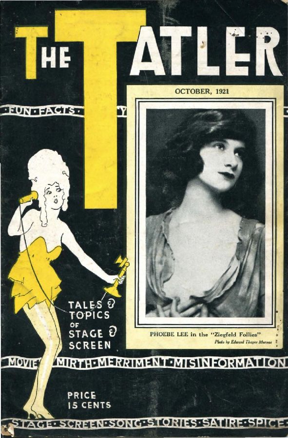TATLER | THE magazine side cover  Vol 3 # 9 October 1921