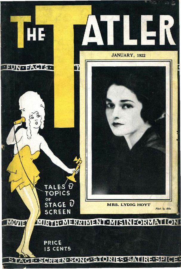 TATLER | THE magazine side cover  Vol 3 # 12 January 1922
