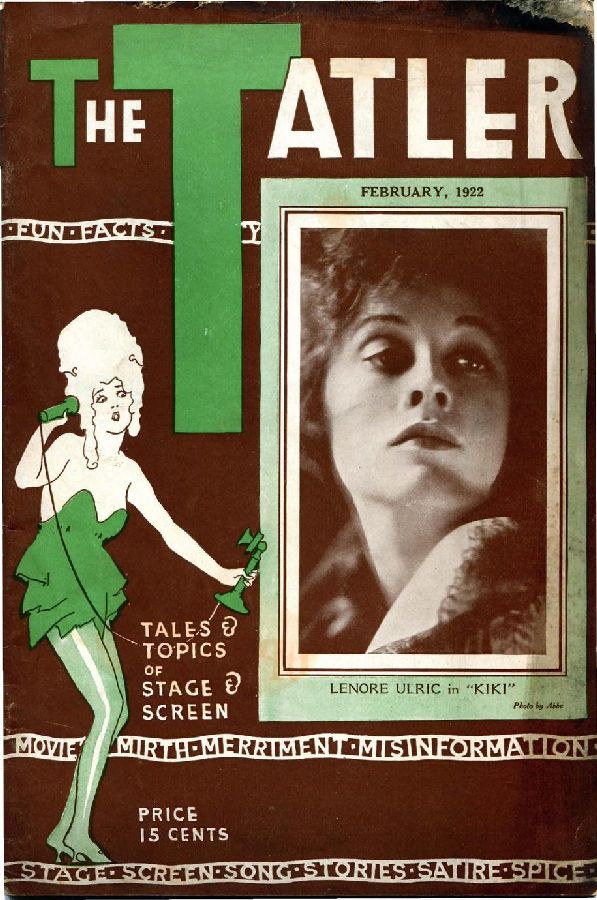 TATLER | THE magazine side cover  Vol 4 # 1 February 1922