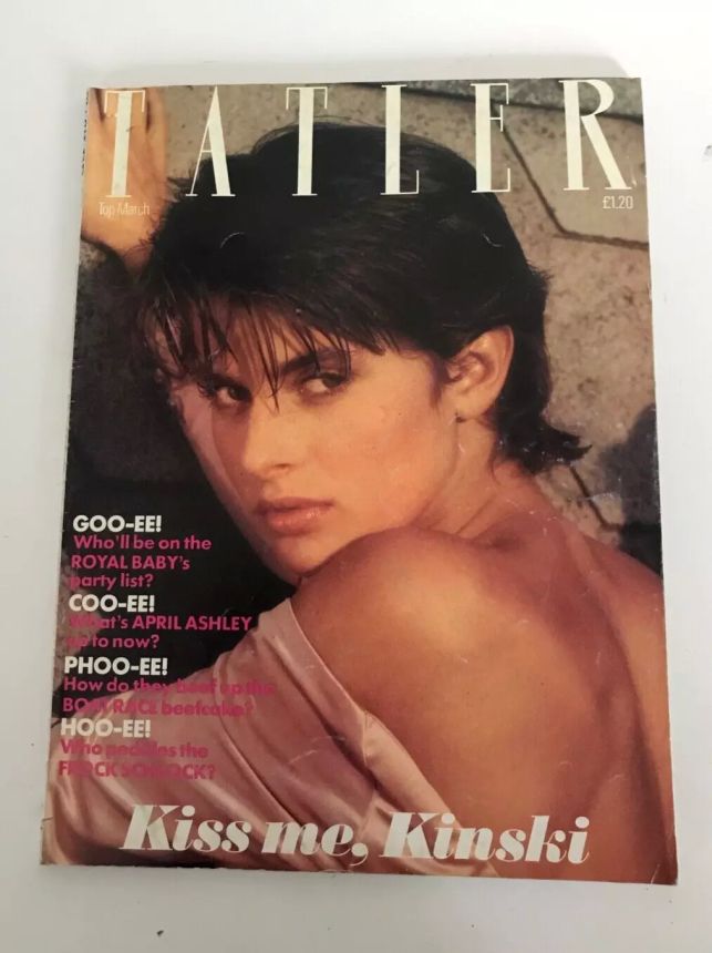 TATLER UK magazine side cover  March 1982