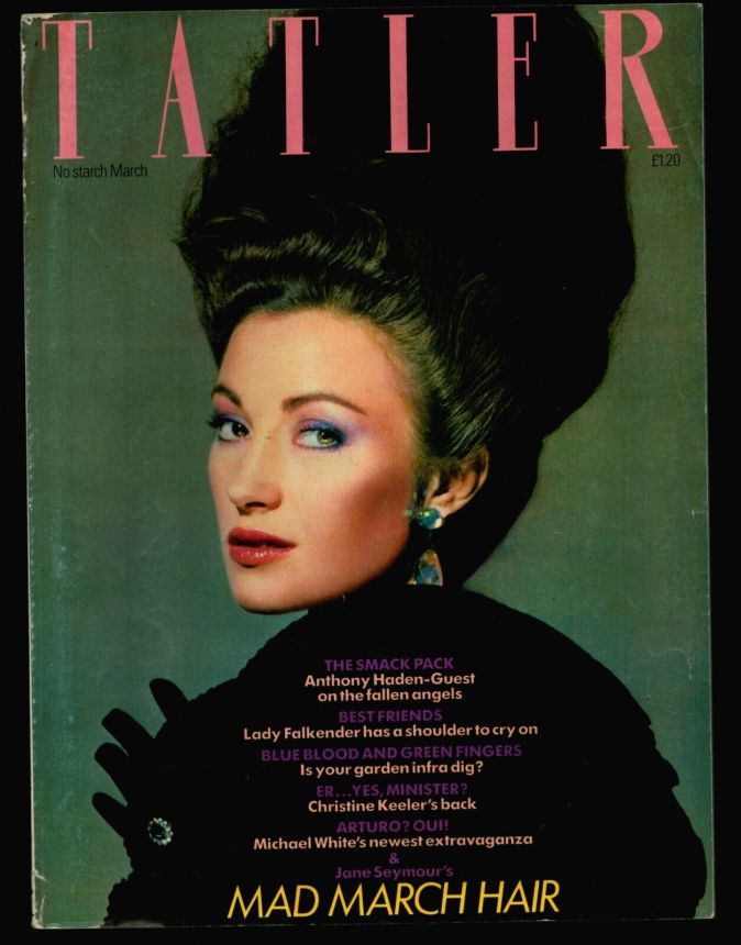 TATLER UK magazine side cover  March 1983