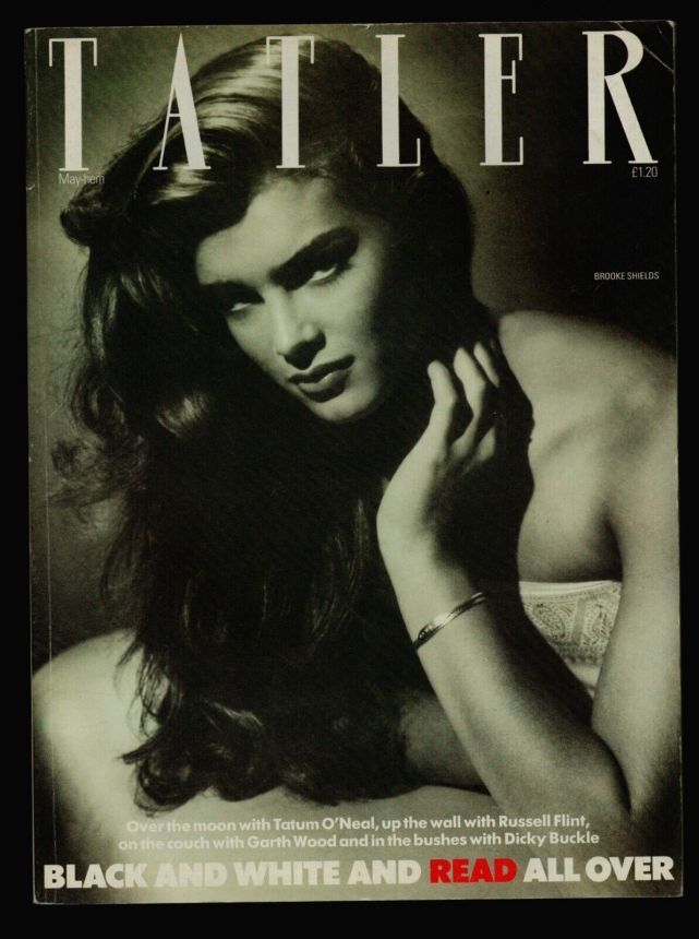 TATLER UK magazine side cover  May 1983