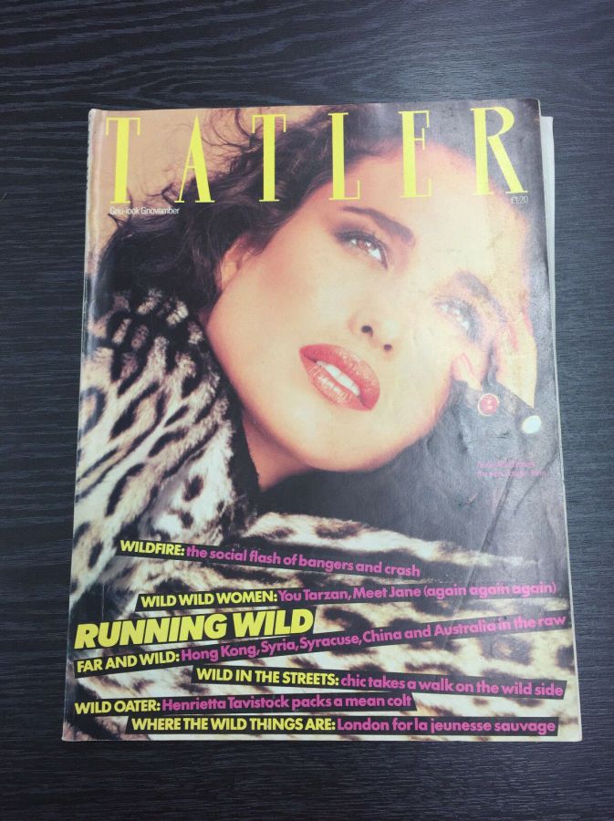 TATLER UK magazine side cover  November 1983