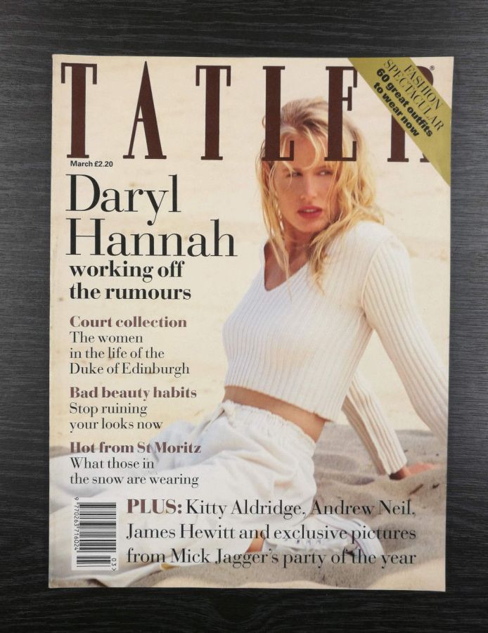 TATLER UK magazine side cover  March 1994
