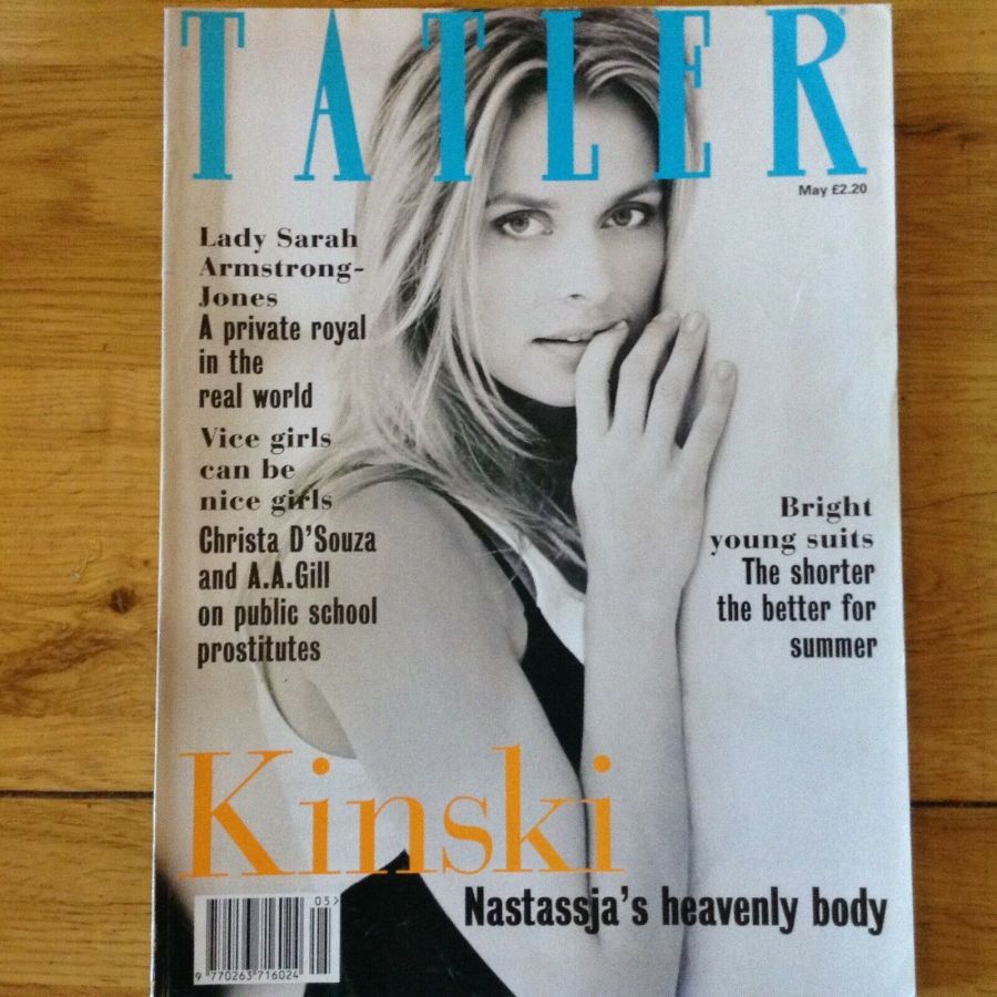 TATLER UK magazine side cover  May 1994