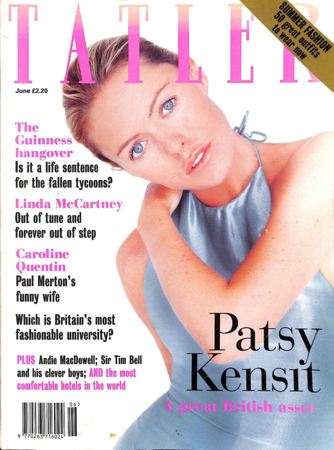 TATLER UK magazine side cover  June 1994