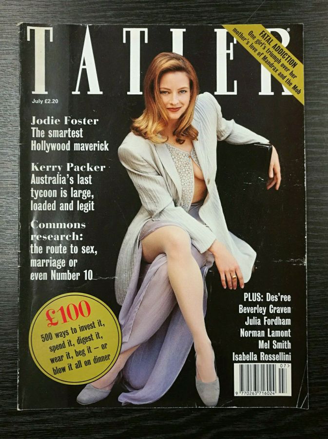 TATLER UK magazine side cover  July 1994