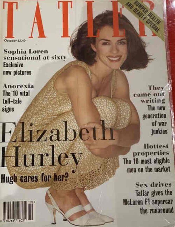 TATLER UK magazine side cover  October 1994